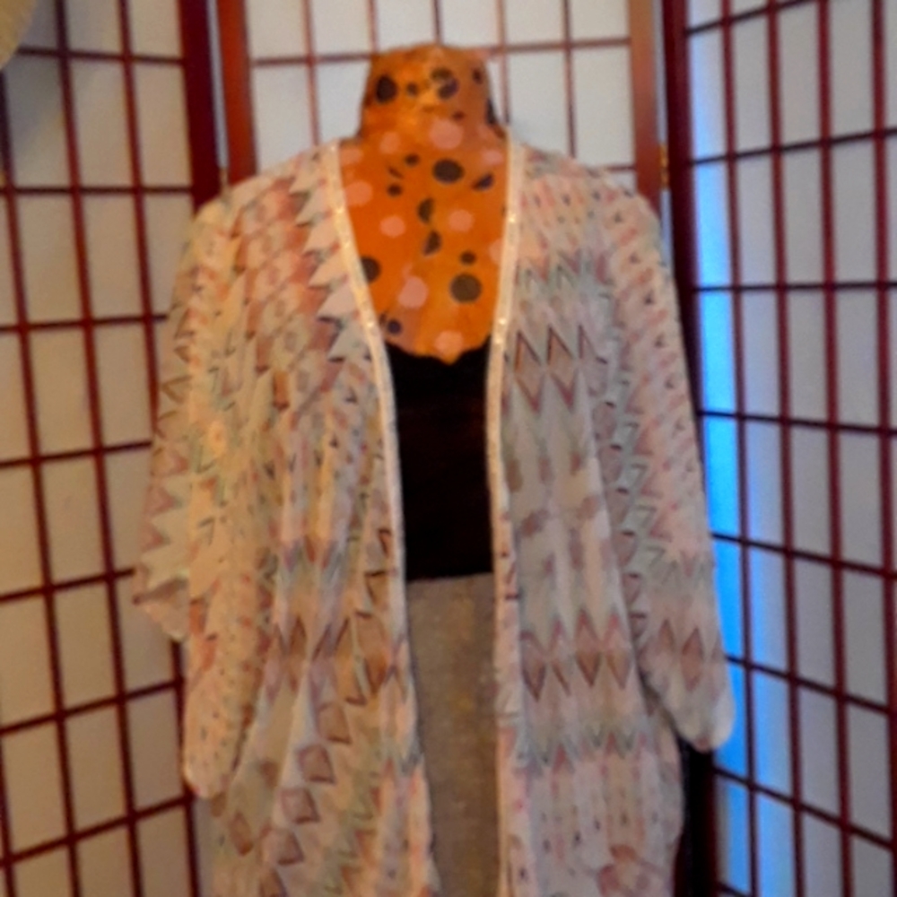 Vacation Ready PLUS-ONISTA  for the Fashionista !   Plus size cover up. 2X